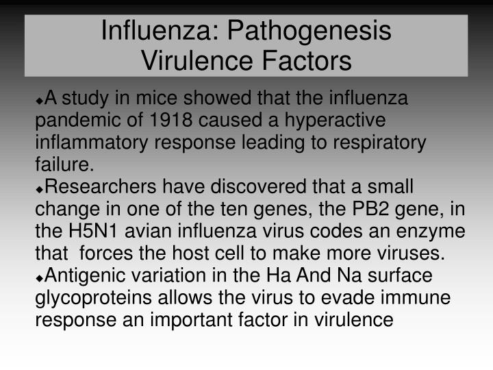 PPT Influenza Pathogenesis Overview PowerPoint Presentation ID327606