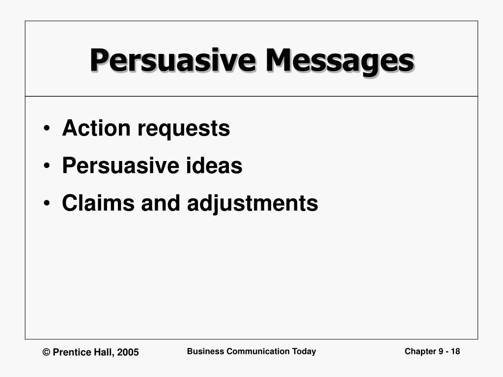 writing persuasive messages ppt
