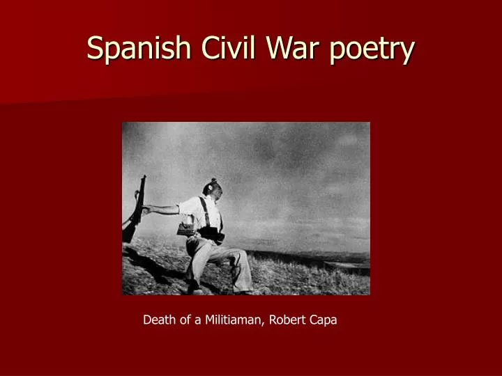 spanish civil war poetry n.