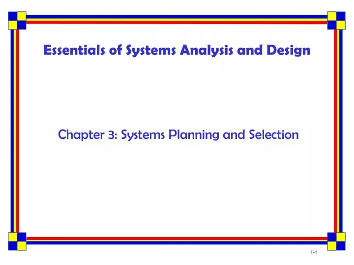 essentials of systems analysis and design n.
