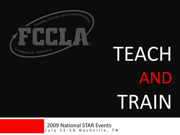 teach and train n.
