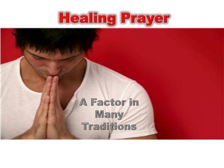 healing prayer n.