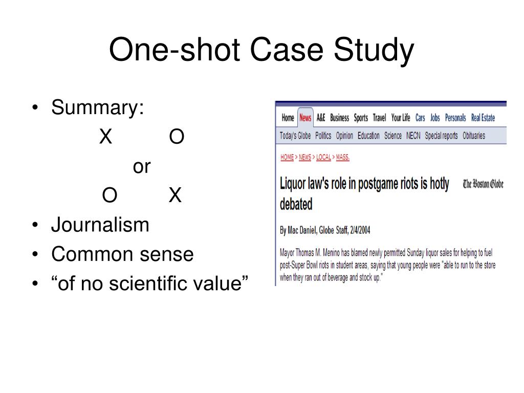 what is one shot case study research design