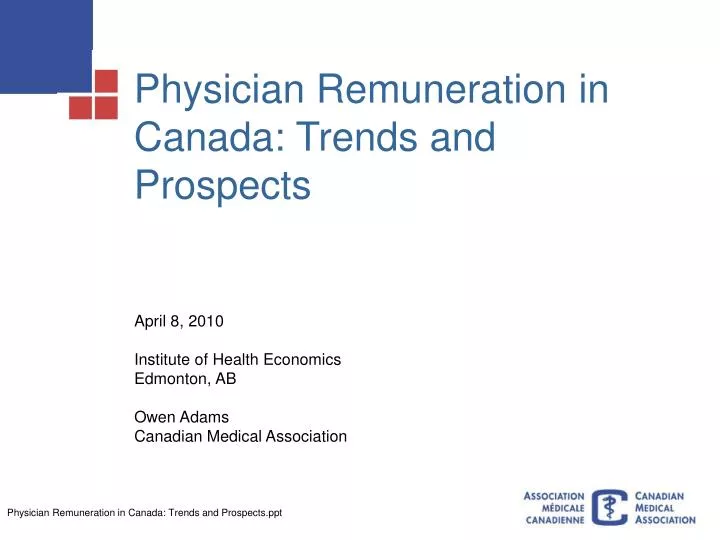 physician remuneration in canada trends and prospects n.