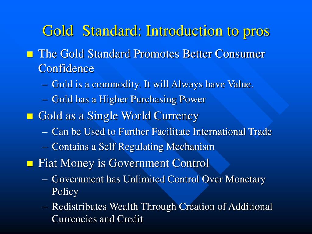 PPT Return to the Gold Standard? PowerPoint Presentation, free