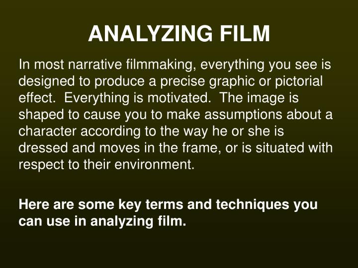 analyzing film n.