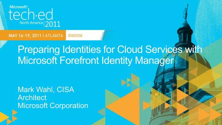 preparing identities for cloud services with microsoft forefront identity manager n.