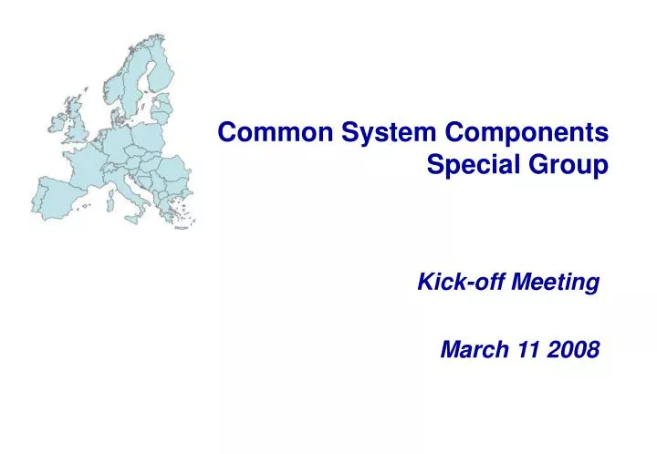 common system components special group n.