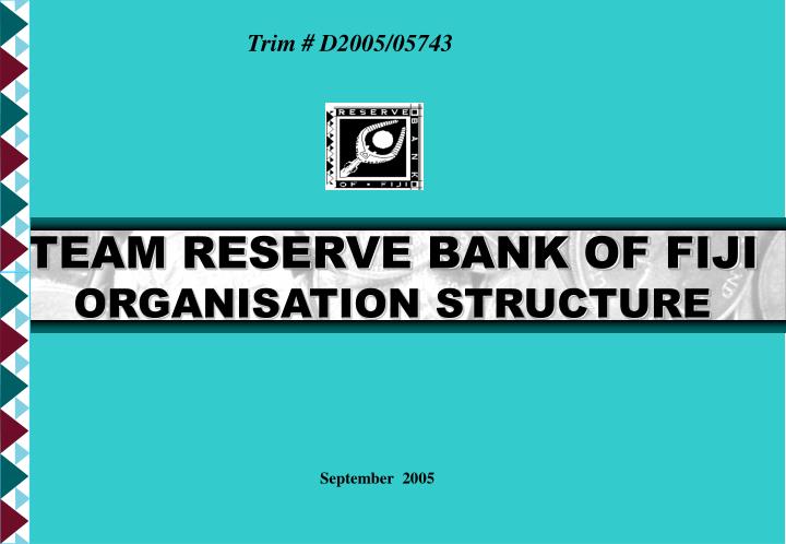 team reserve bank of fiji organisation structure n.