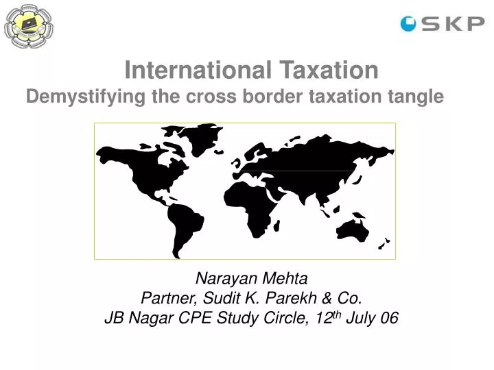 international taxation demystifying the cross border taxation tangle n.