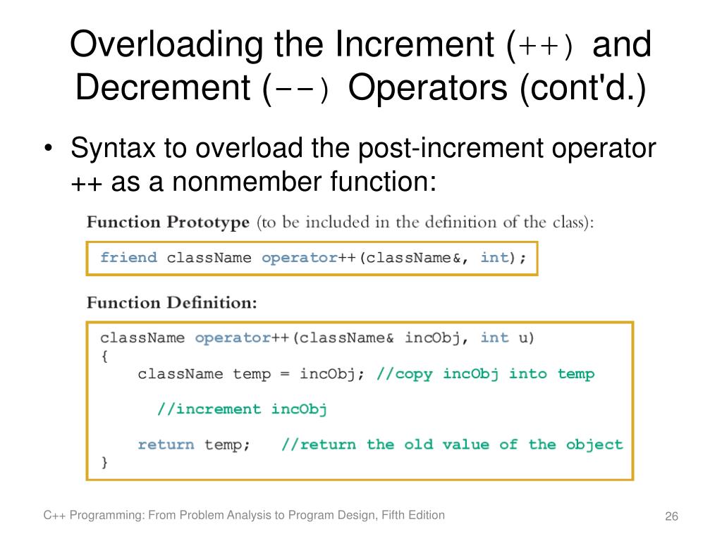 The specificity of the overload of the post increment and decrement  operators - DEV Community