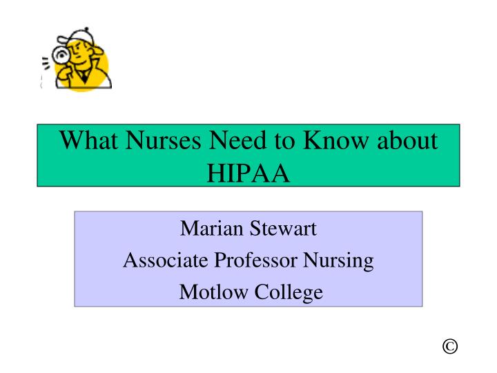 hipaa powerpoint presentations for nurses