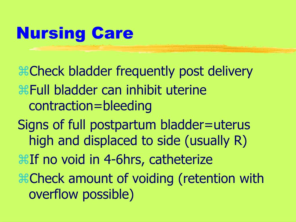 Postpartum Nursing Care & Post-Delivery Care Plans