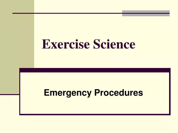 exercise science n.
