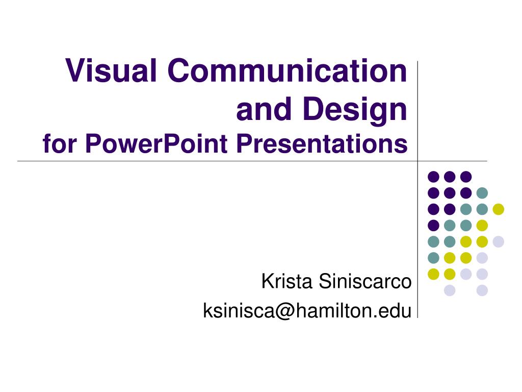 visual communication powerpoint presentation