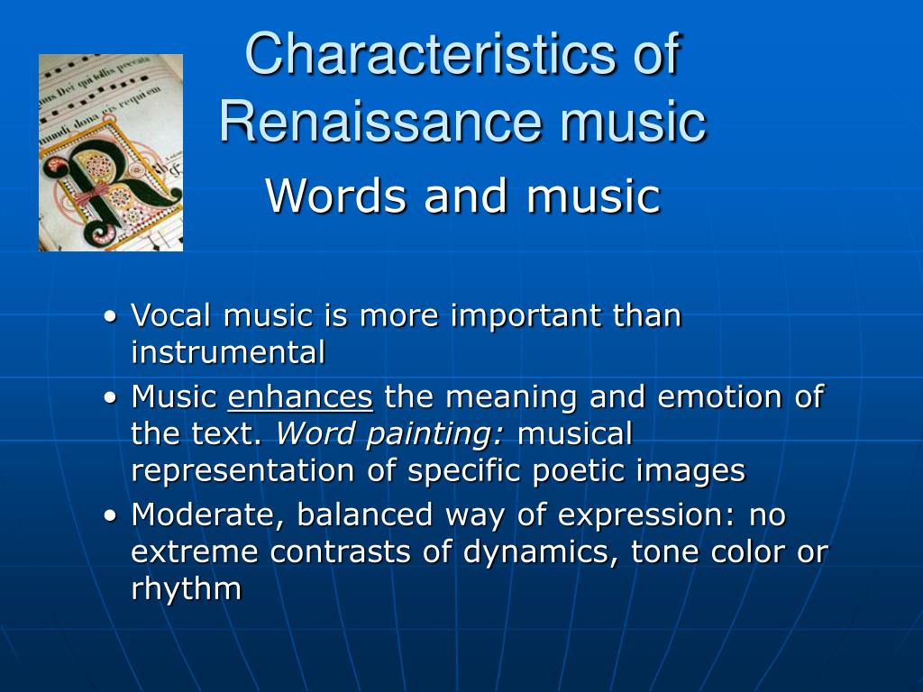 word painting in renaissance music