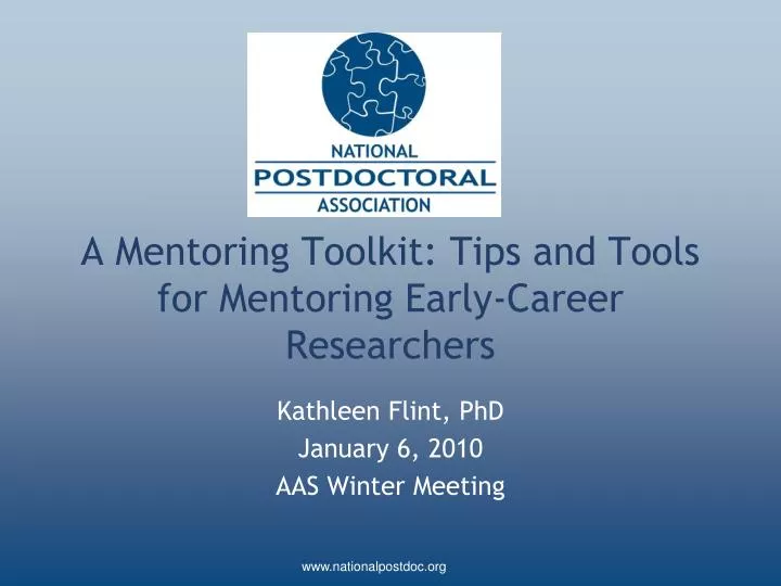 a mentoring toolkit tips and tools for mentoring early career researchers n.
