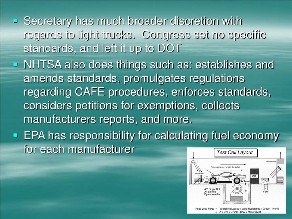 PPT Corporate Average Fuel Economy (CAFE) Standards PowerPoint Presentation ID33542