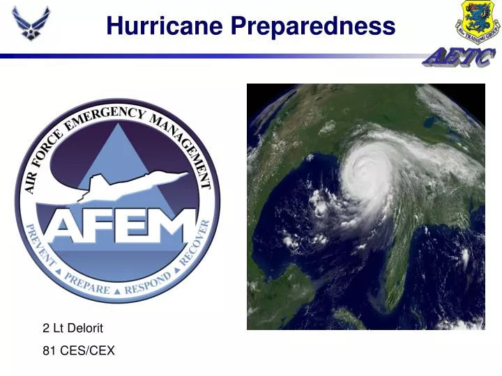 hurricane preparedness n.