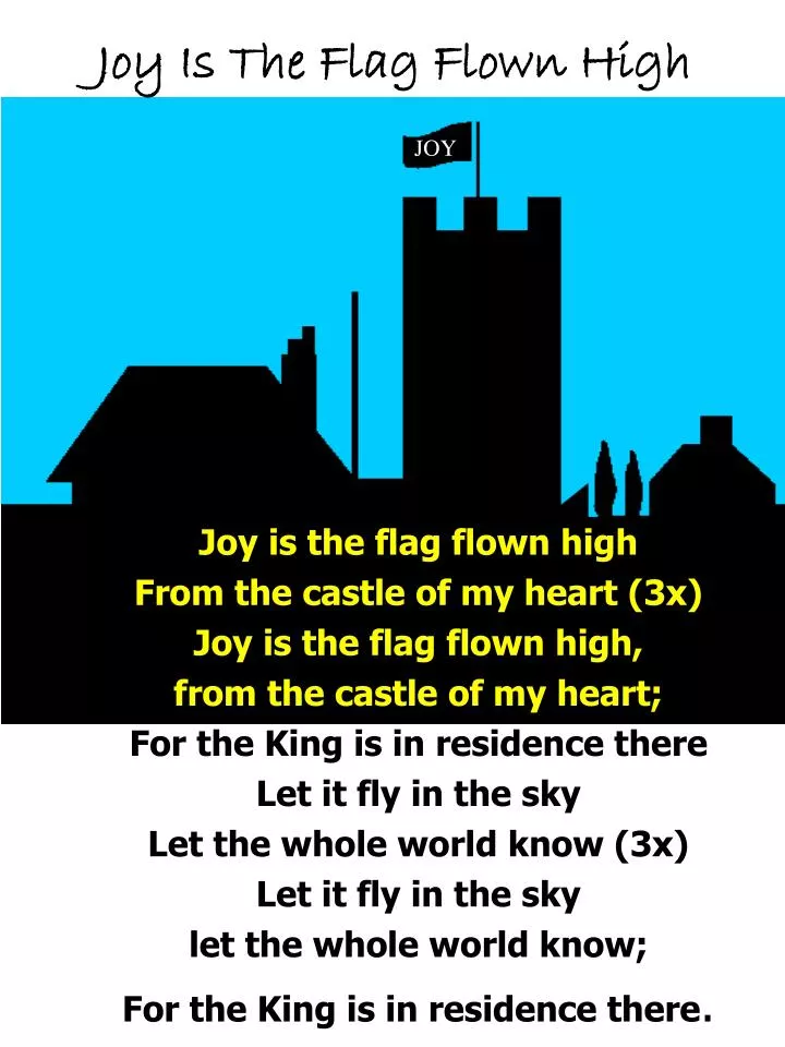 joy is the flag flown high n.