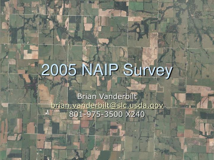 2005 naip survey n.