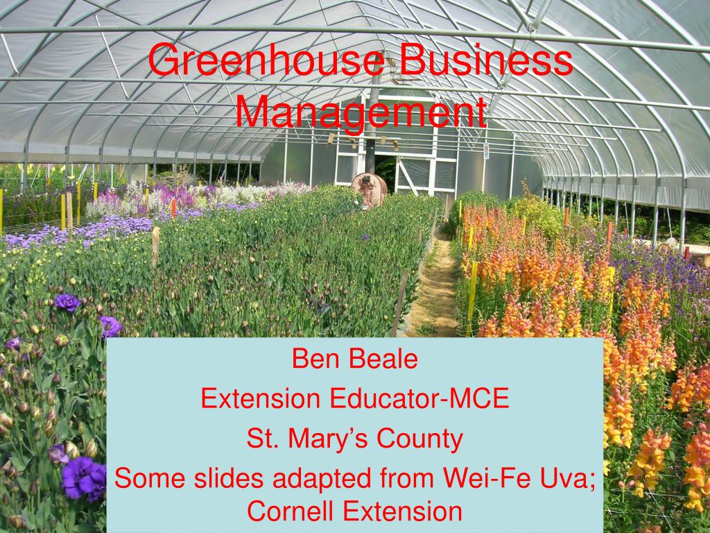 Ppt Greenhouse Business Management Powerpoint Presentation Free Download Id 337216