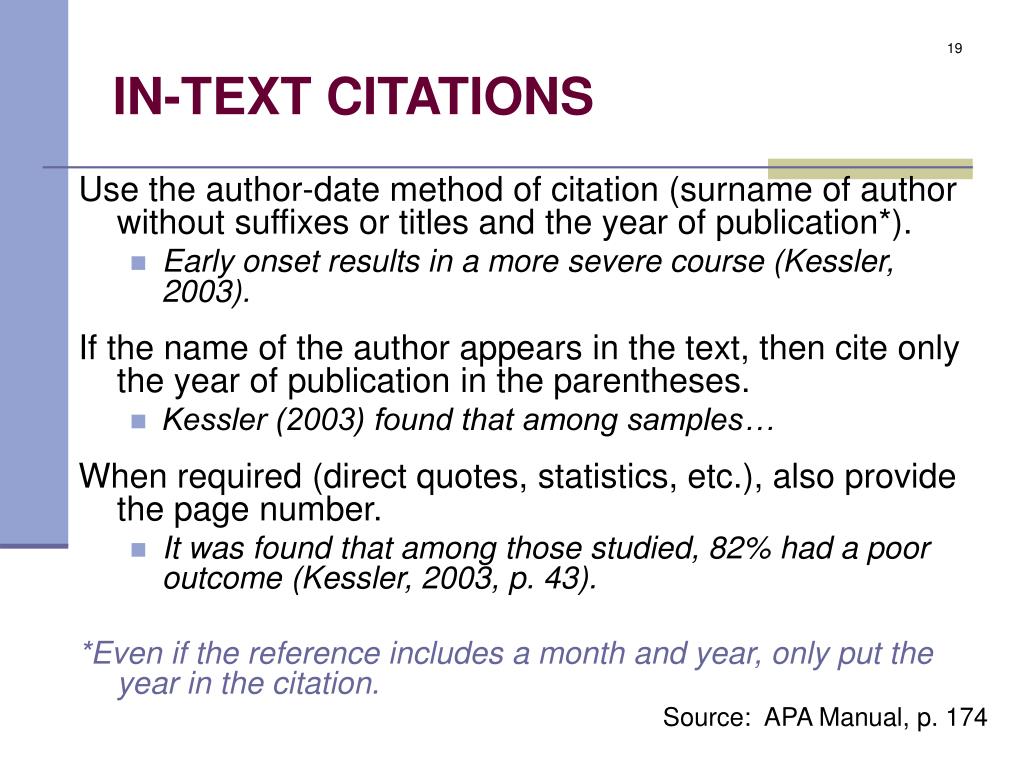 apa citation author mentioned in text