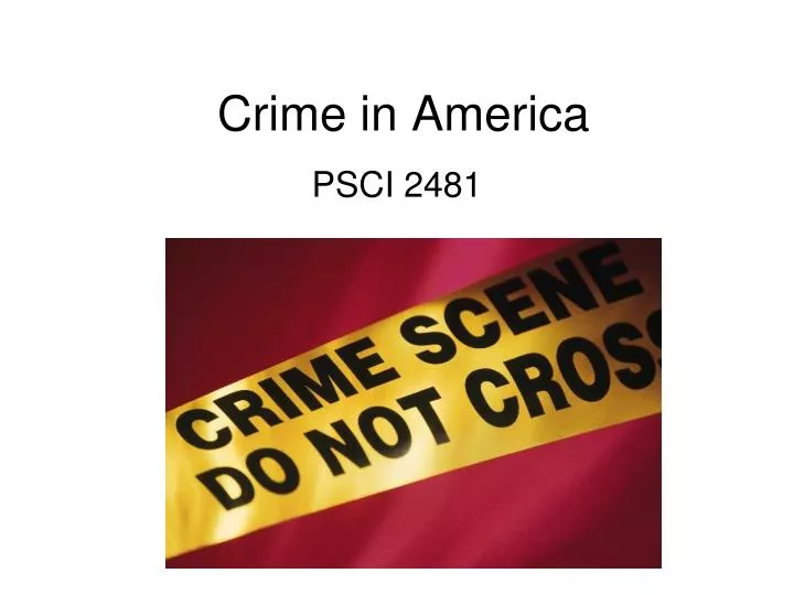 crime in america n.