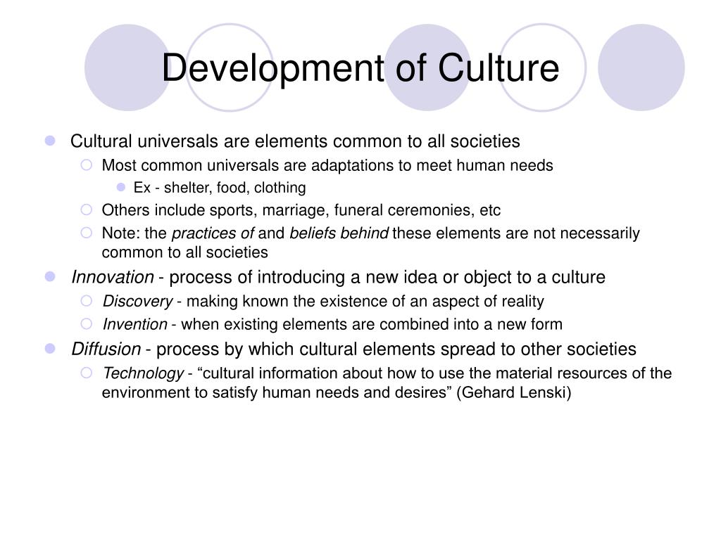 Cultural Development Meaning