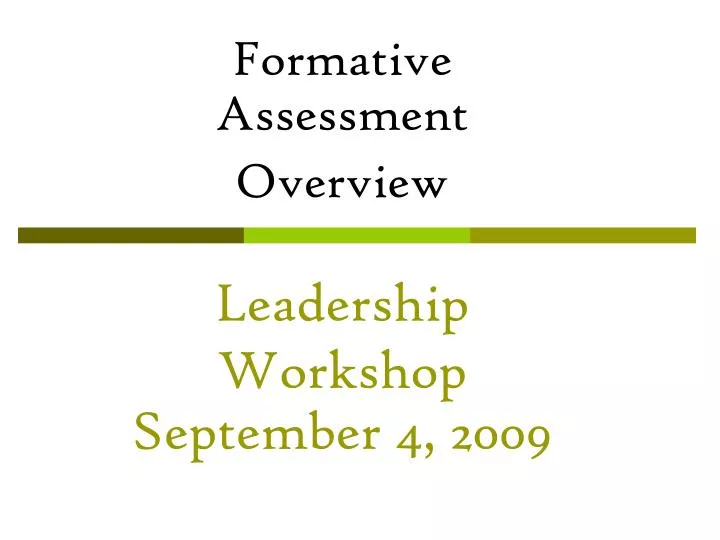 leadership workshop september 4 2009 n.
