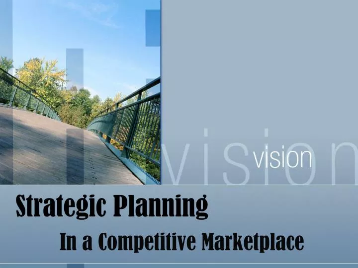 strategic planning n.