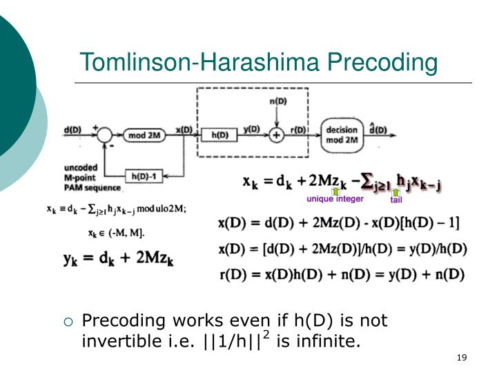 Tomlinson harashima precoding ppt to pdf