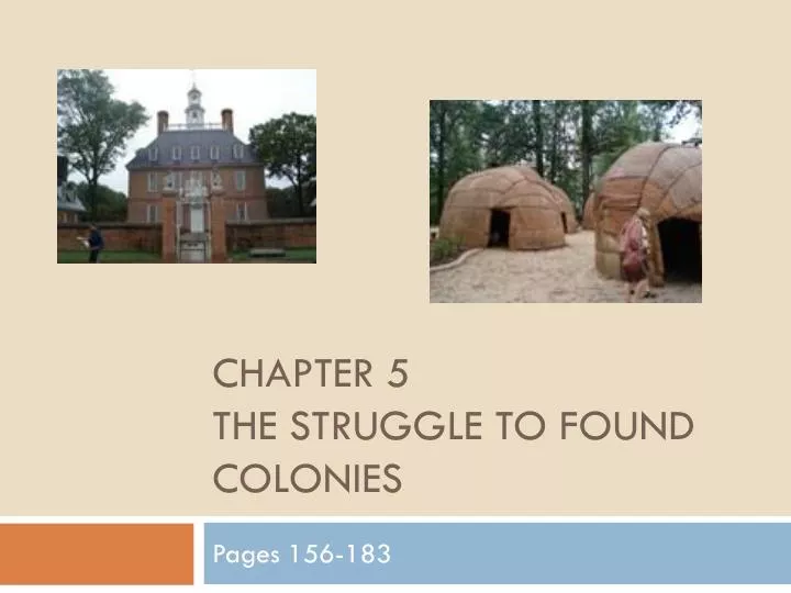 chapter 5 the struggle to found colonies n.