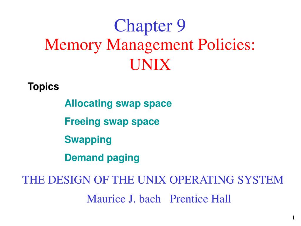 memory management in unix