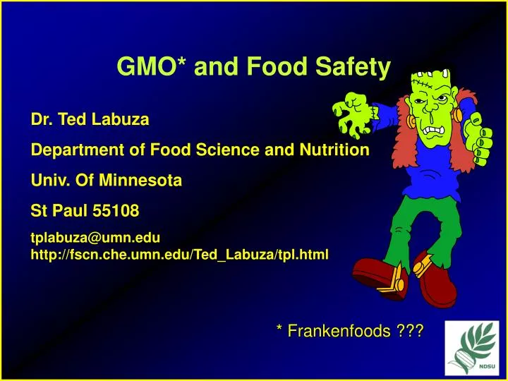 gmo and food safety n.