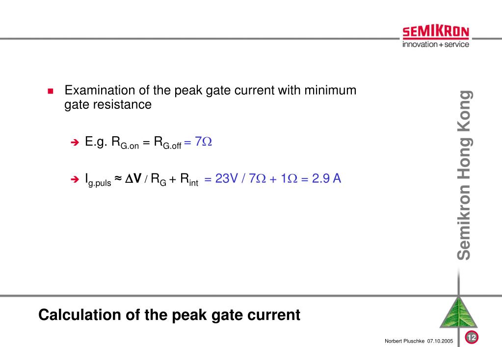 PPT - IGBT Gate Driver Calculation PowerPoint Presentation, free download -  ID:341337