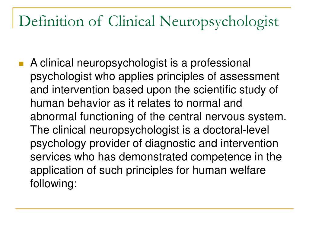 research topics in neuropsychology