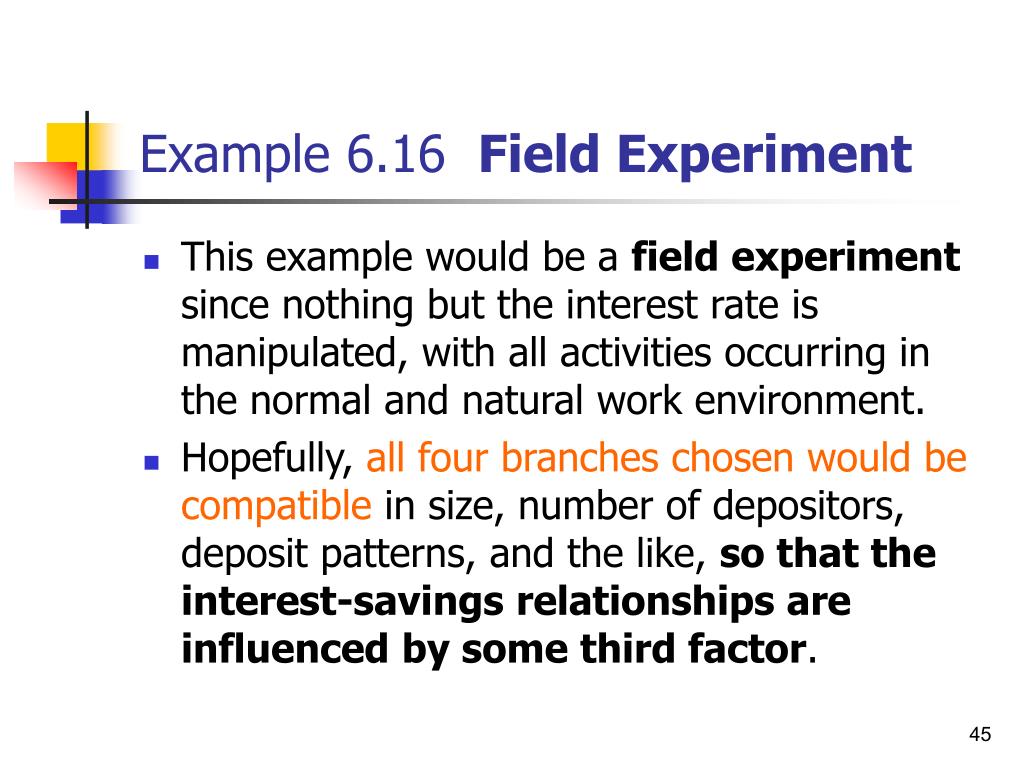 field experiment example research