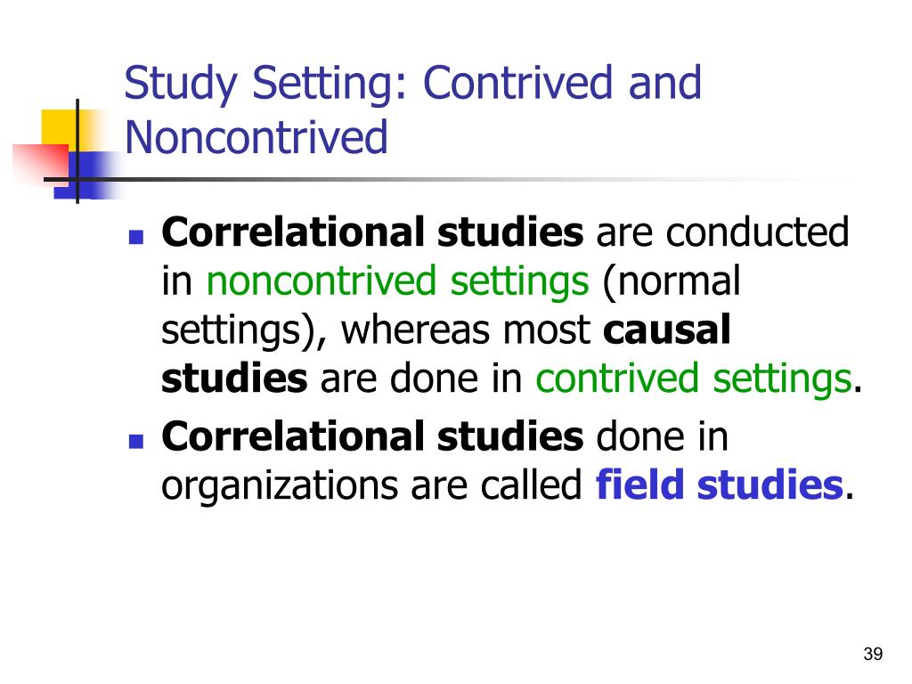 what is the setting in a research study