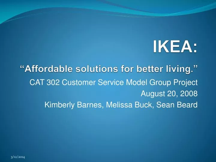 ppt - ikea: “affordable solutions for better living.” powerpoint ppt - ikea: “affordable solutions for better living.” powerpoint, Presentation templates