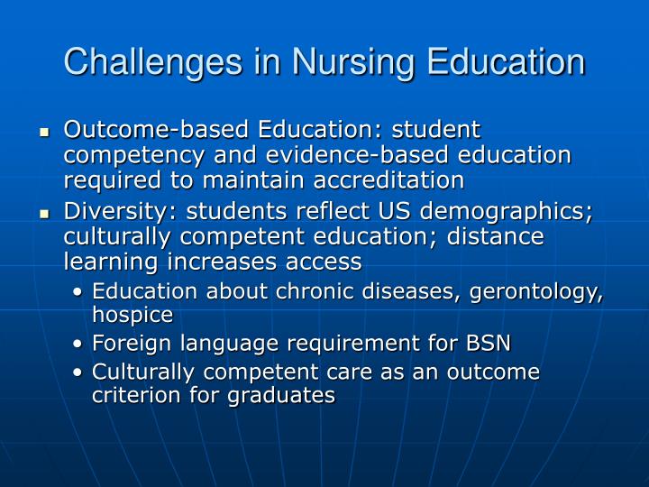 challenges in nursing education