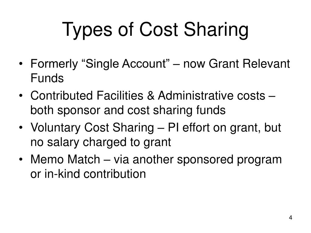 cost sharing meaning in education
