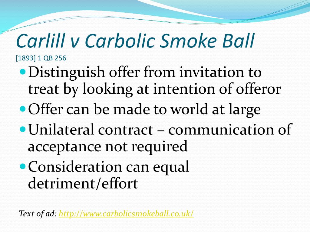 carlill v carbolic smoke ball suman carlill v carbolic smoke ball suman