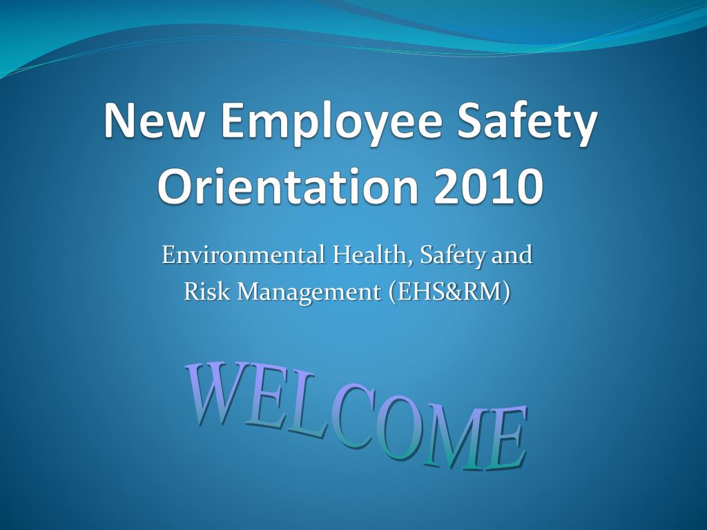 new employee safety orientation powerpoint presentation