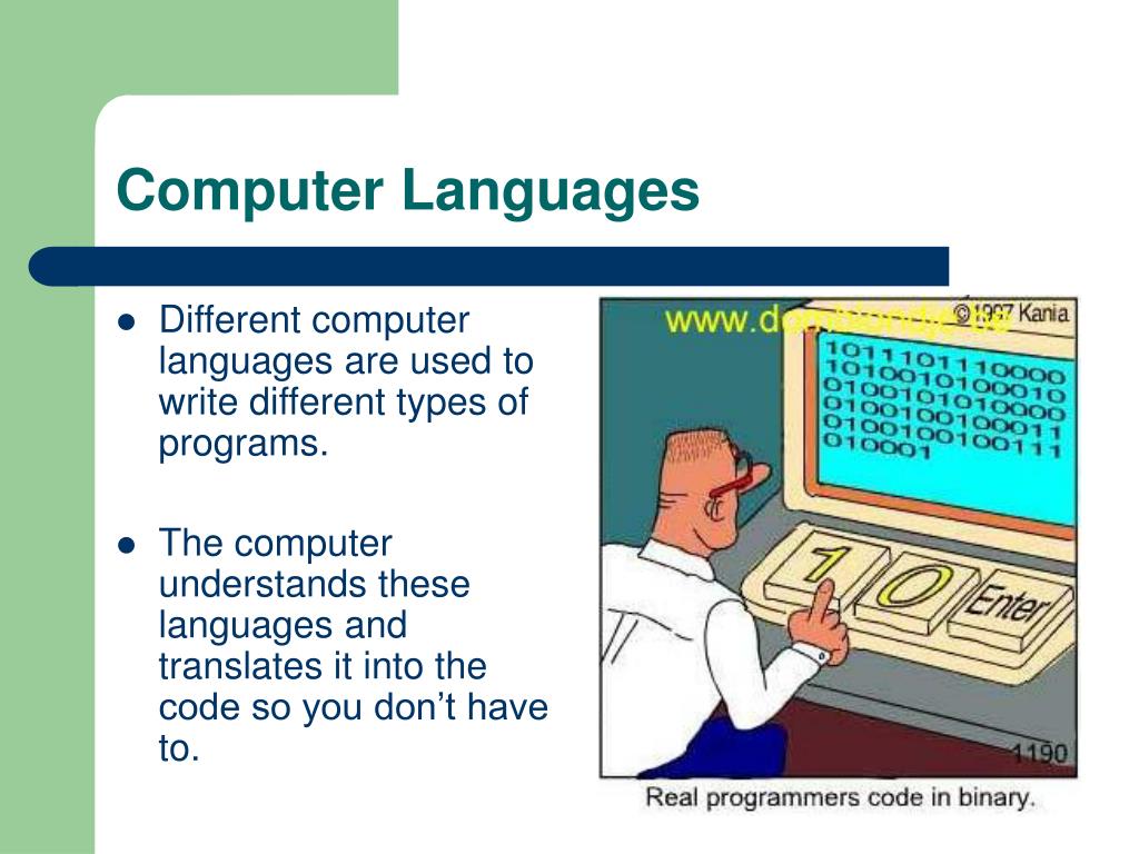 powerpoint presentation on computer languages