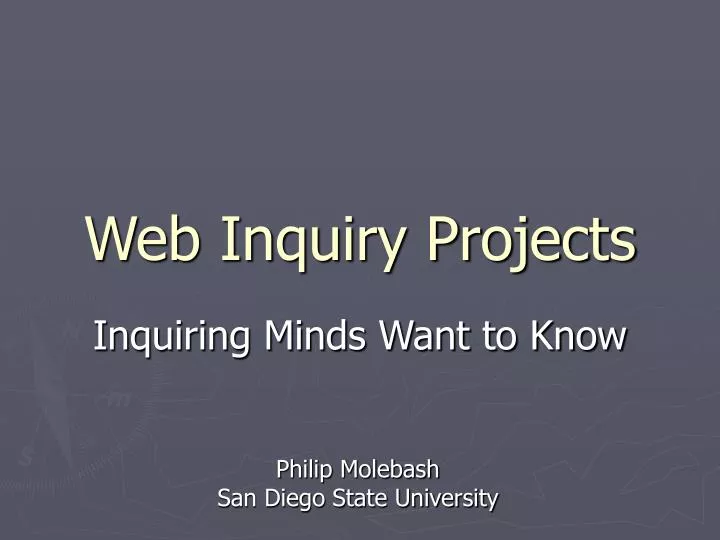 web inquiry projects n.