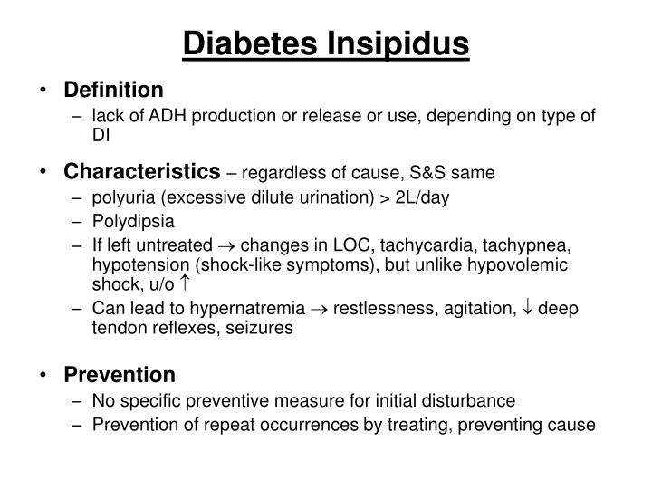 Vese diabetes insipidus gyerekekben