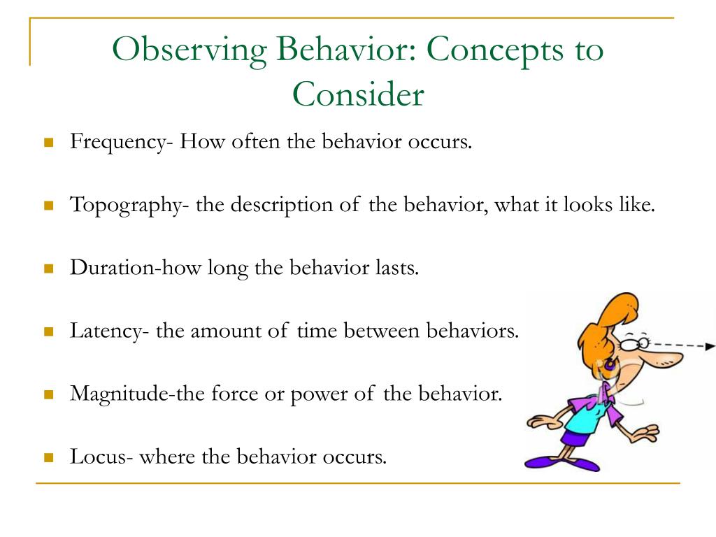 observational analysis of behavior