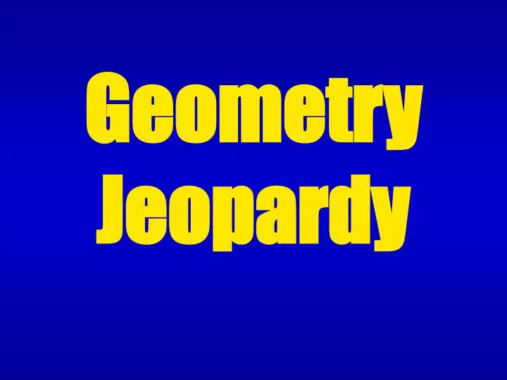 geometry jeopardy n.