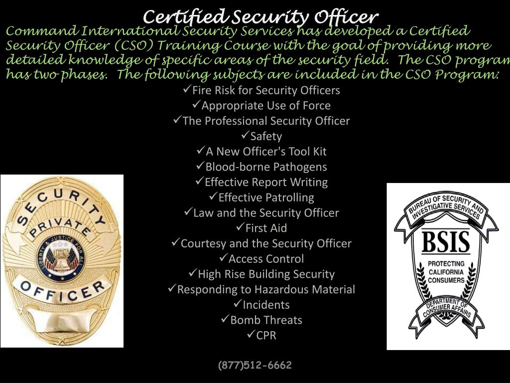 PPT COMMAND INTERNATIONAL SECURITY SERVICES PowerPoint Presentation